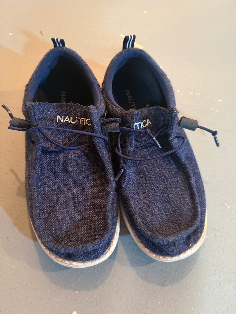 Nautica Kids Navy Blue Slip-On Casual Shoes - Picture 2 of 5